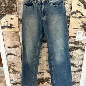We the free Tinsley baggy, high-rise straight leg jeans. Size 27.